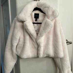 Plush Cropped Coat NWT